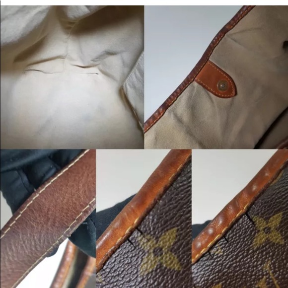 AUTH Louis Vuitton Tote bag Galliera PM Brown Monogram MI4028 On Sale Vintage LV - Picture 9 of 14